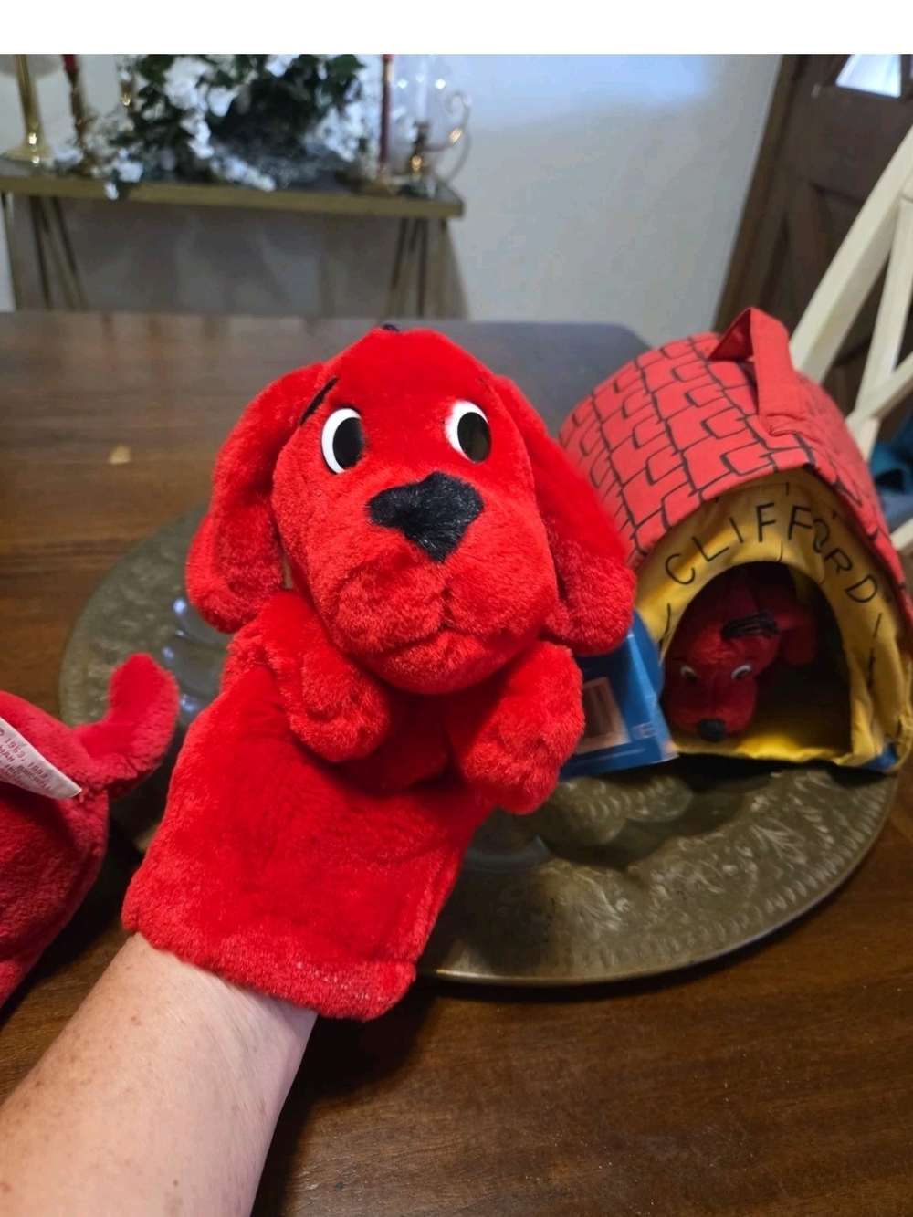 Scholastic Clifford the Big Red Dog Plushs And Hand Puppet Set4 1993 To 1997